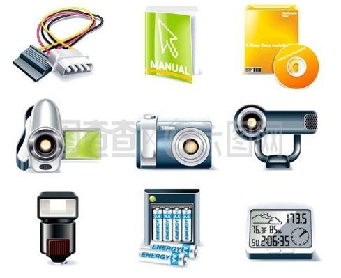 解鎖創意空間 精美數碼產品圖標矢量素材全解析